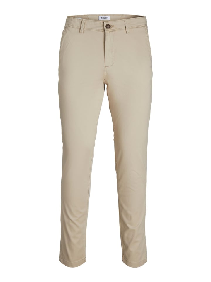 Jack & Jones Chino Hose Stretch Pants Slim Fit JPSTMARCO JJBOWIE in Beige günstig kaufen