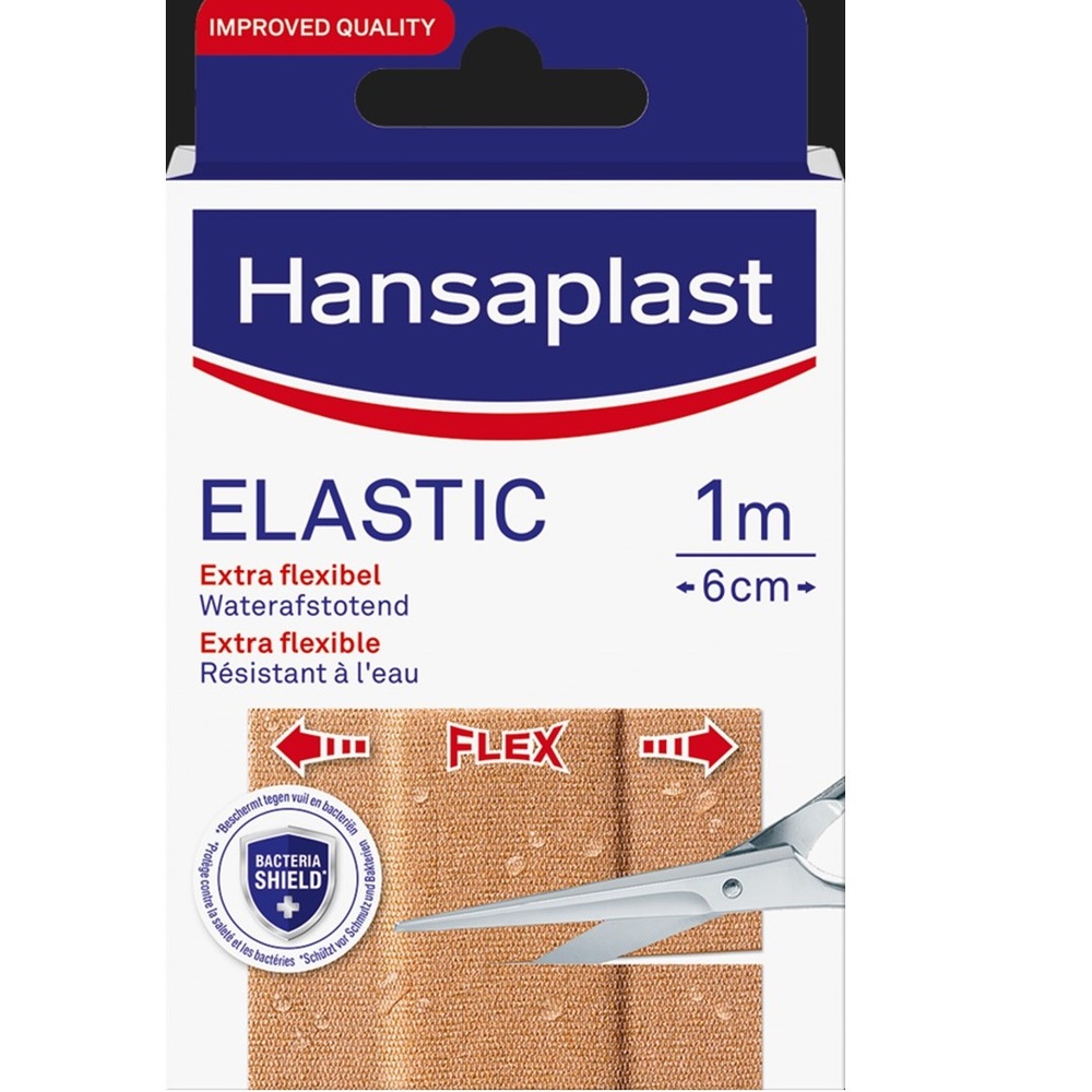 hansaplast 10 bandes de pansements Elastic 10X6cm Pansements