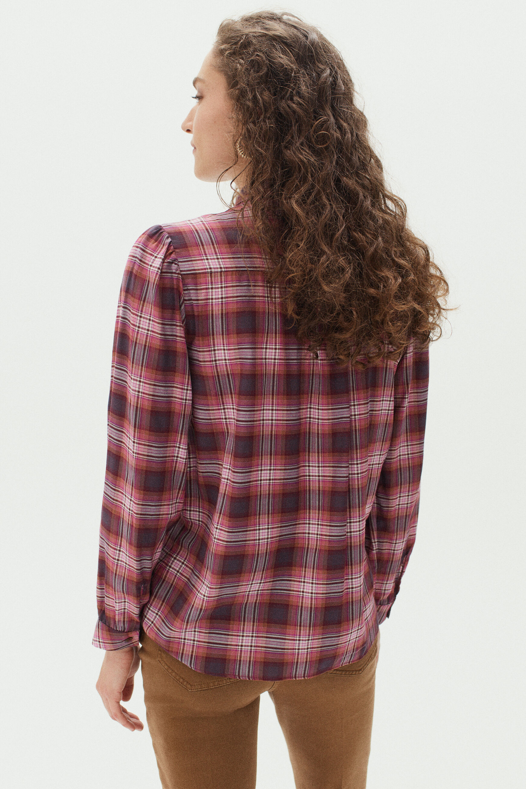 chemisier paulette rose cerise femme