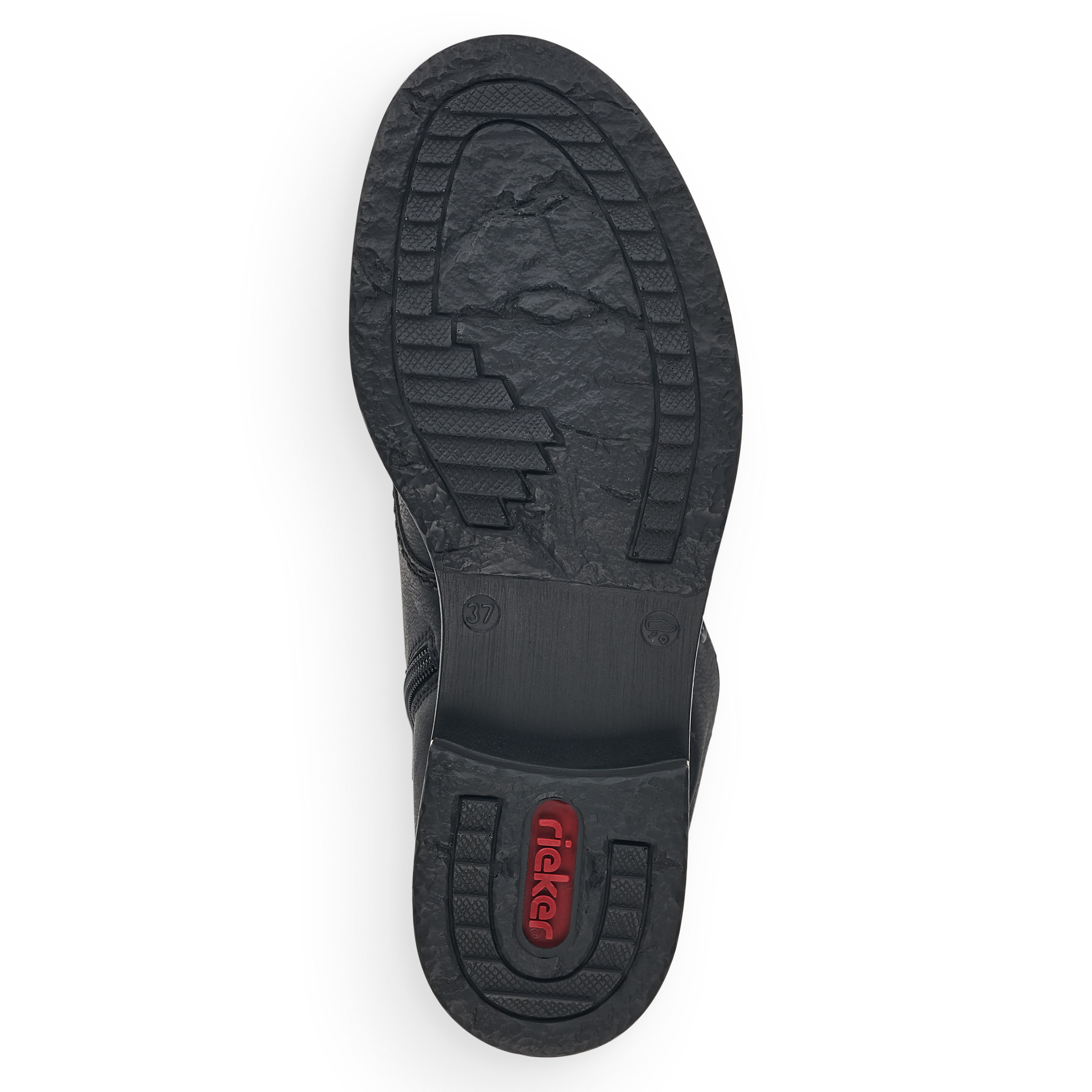 Rieker Damen Schnürstiefel asphaltschwarz