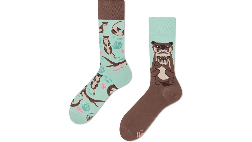 MANY MORNINGS Unisex Socken Otter Stories OTTER STORIES