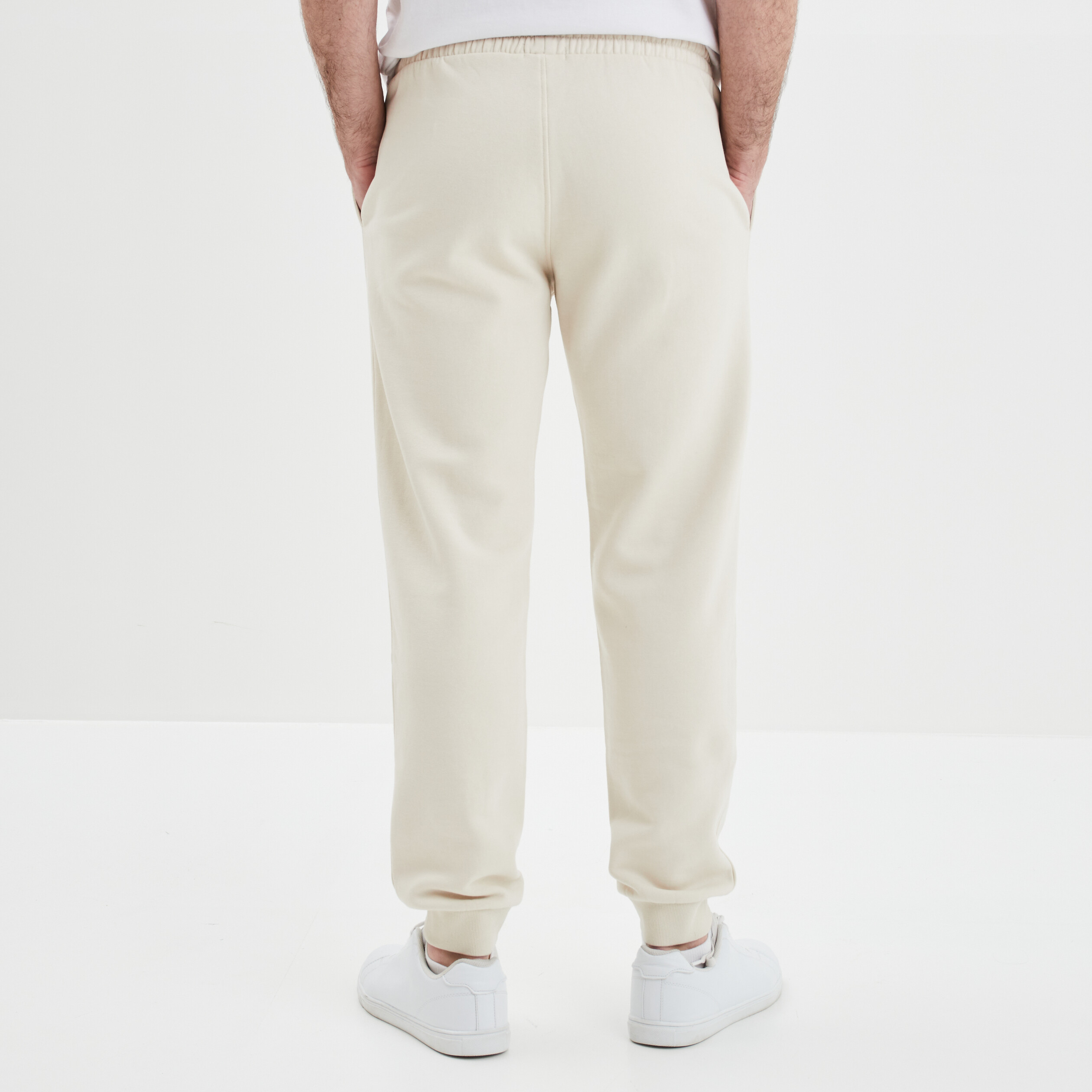 Jogging droit molleton ecru homme | La Halle