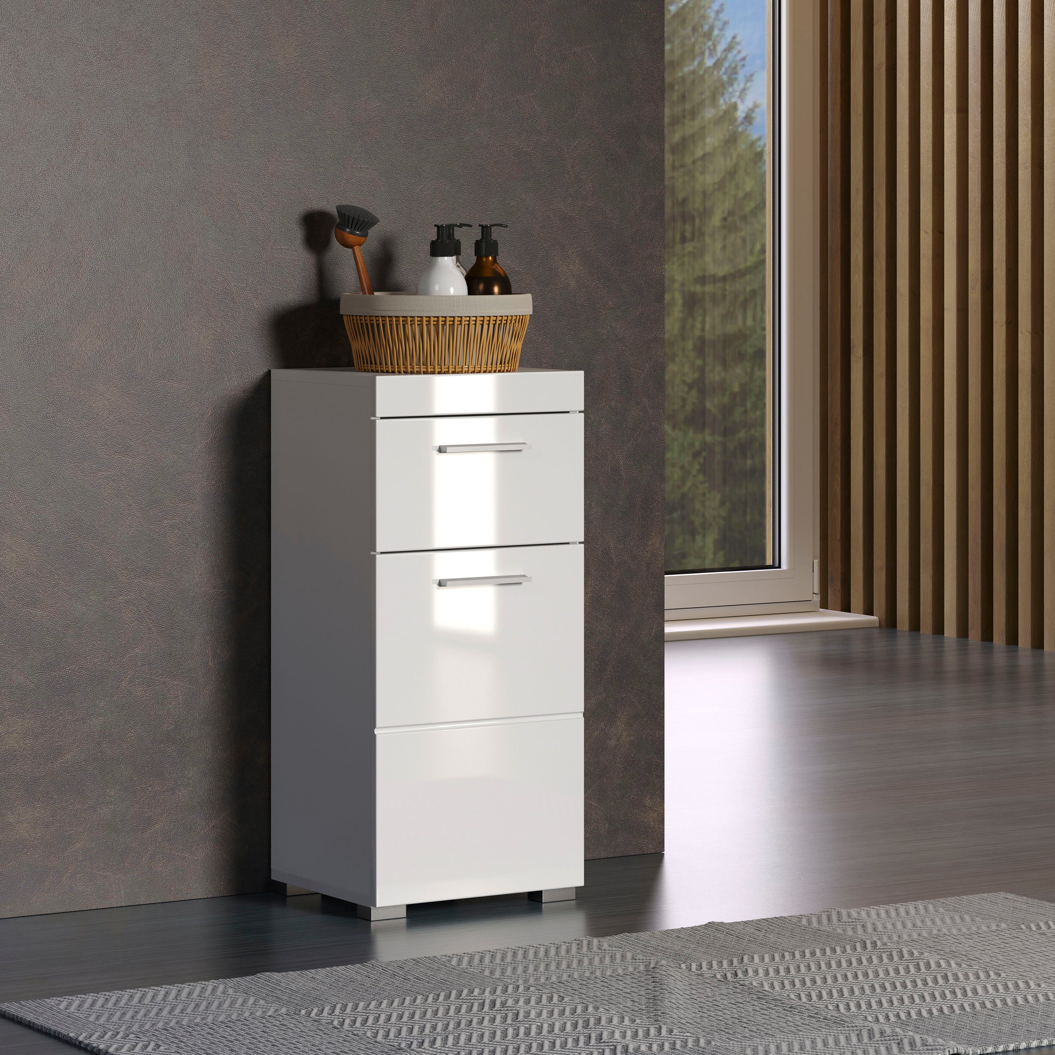 INOSIGN Unterschrank Avena Breite 37 cm, Badezimmerschrank mit 1 Schubkasten und 1 Tür