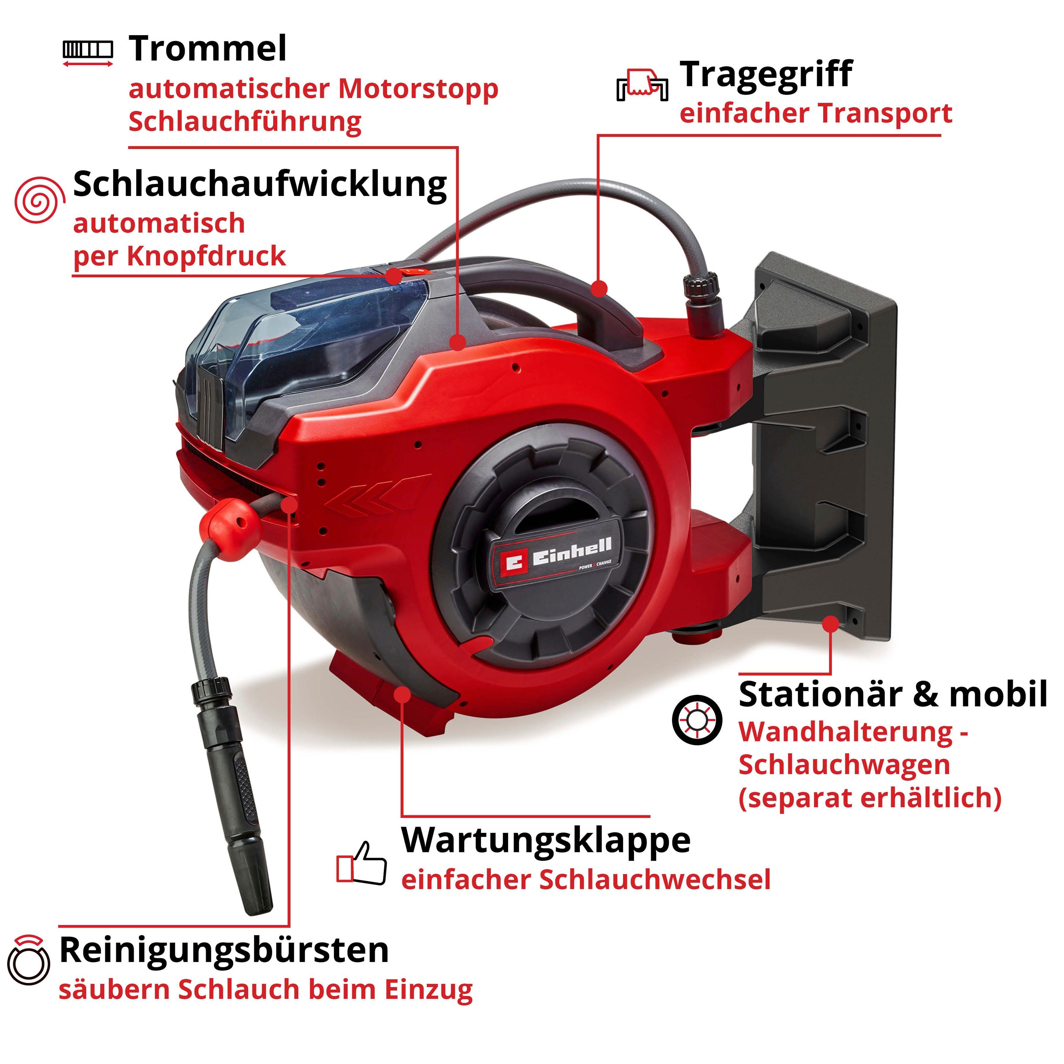 Einhell Schlauchtrommel GE-HR 18/30 Li-Solo, ohne Akku und Ladegerät