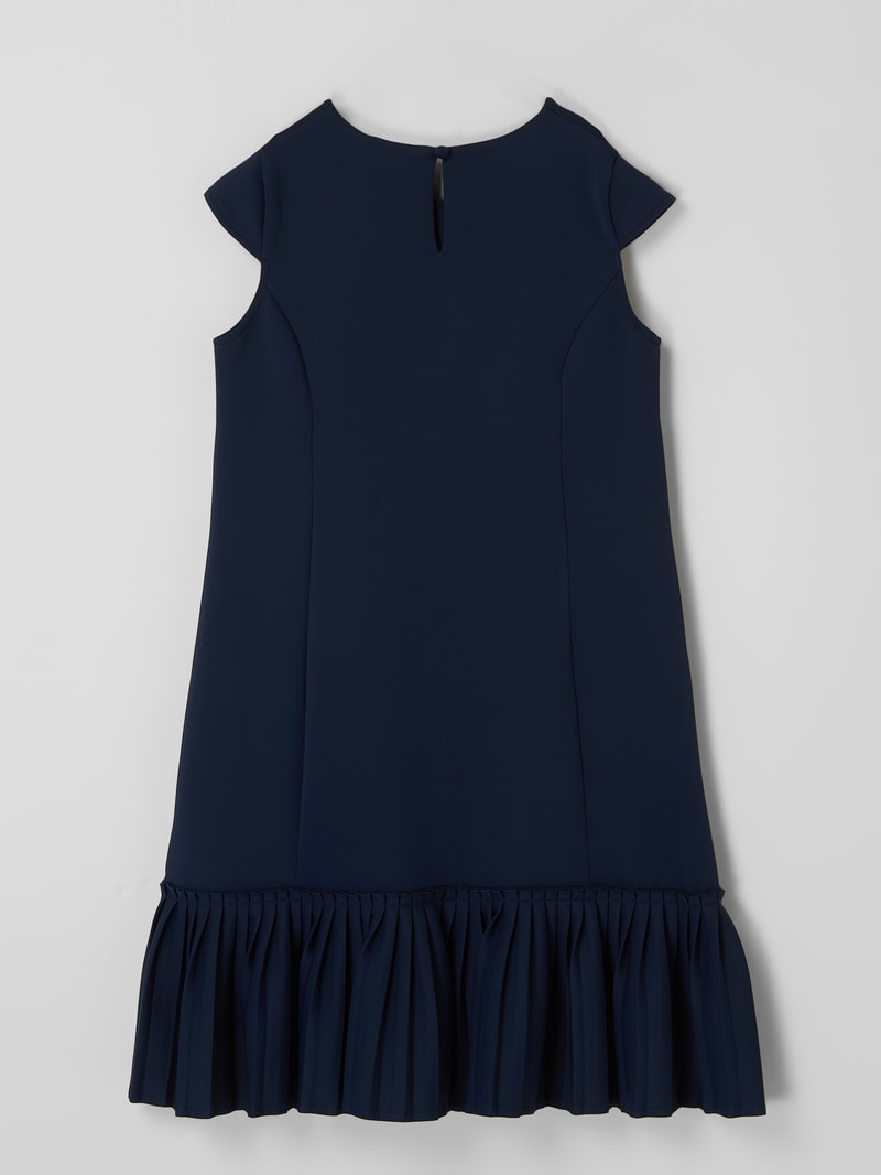 Kleid aus Scuba in marineblau