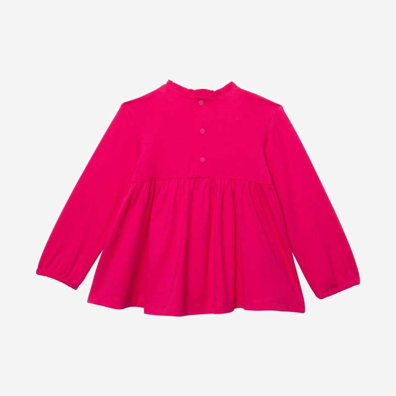 T-shirt bébé fille coeurs rose en coton recyclé Catimini