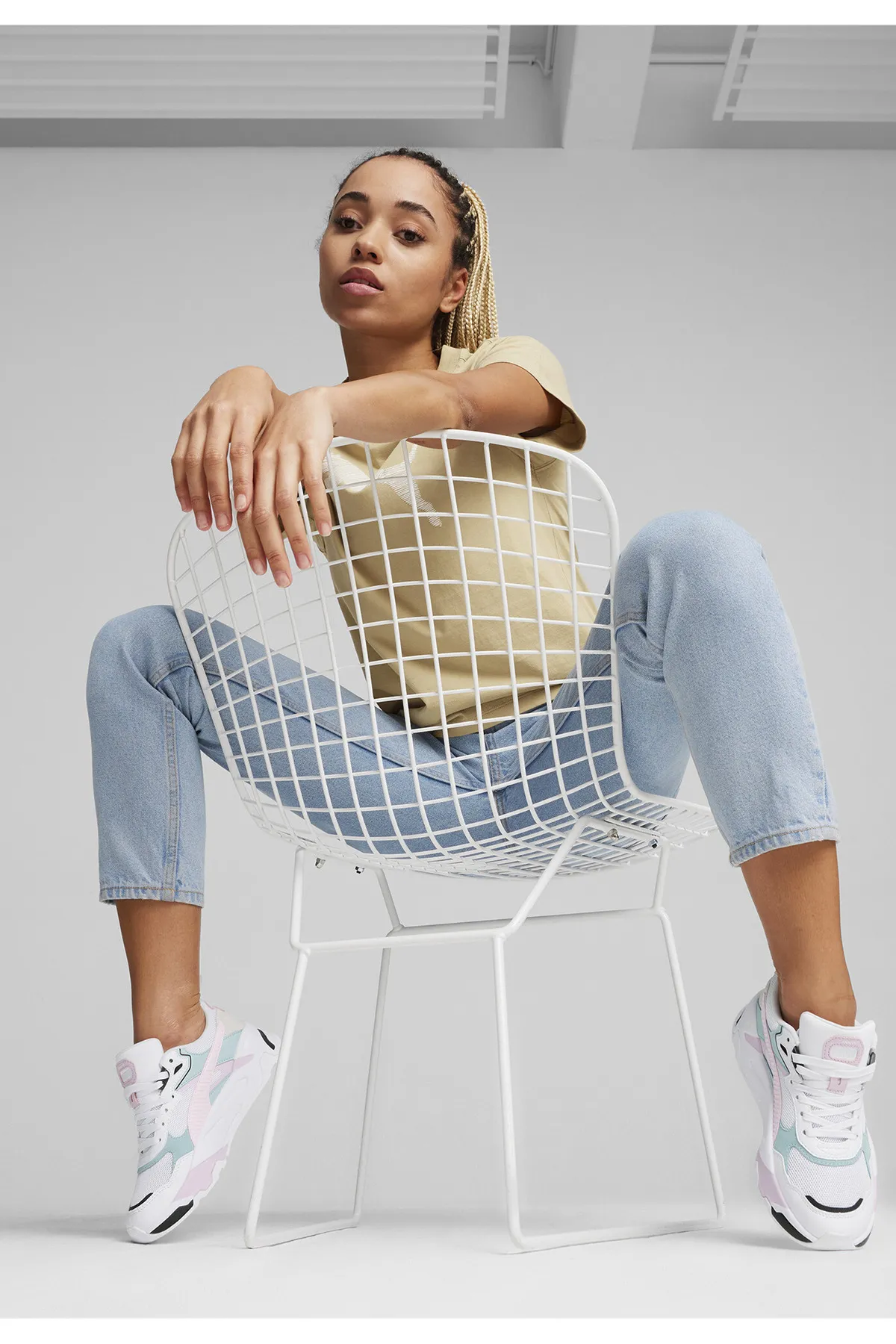 Puma  Sneaker - Weiß - Flacher Absatz