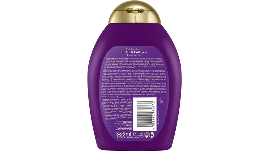 OGX thick & full + biotin & collagen CONDITIONER 385ml 385 ml