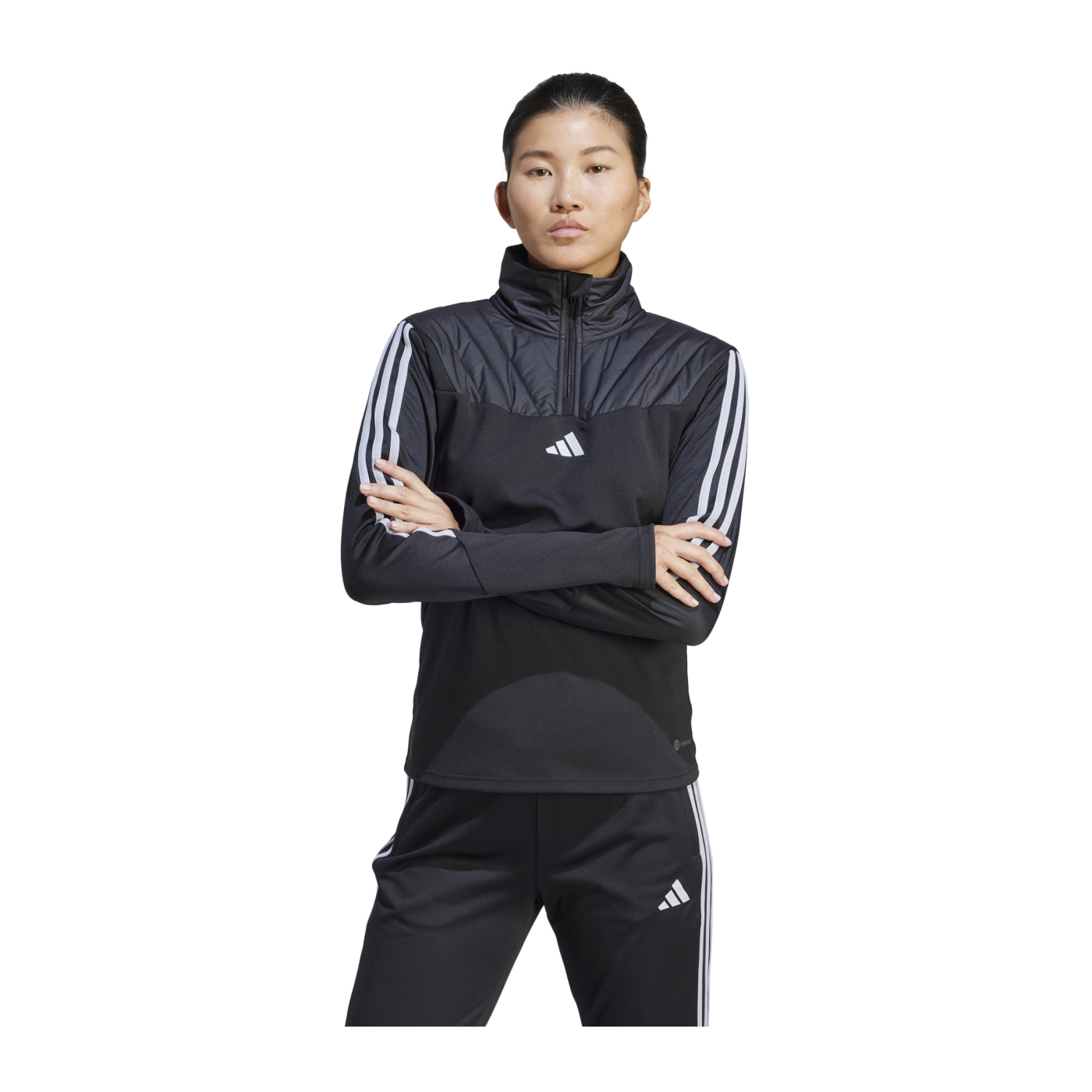 adidas Tiro 23 CB Sweatshirt Damen Schwarz Weiss