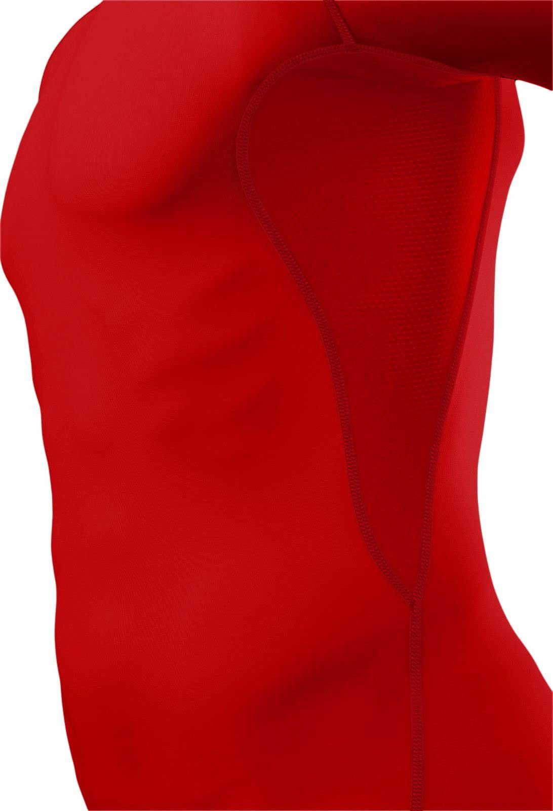 TCA Funktionsunterhemd TCA Herren HyperFusion Sportshirt, kurzärmlig, elastisch - Rot