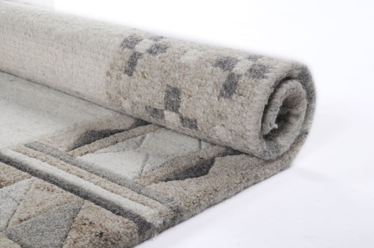 Teppich aus Indien Nakarta Natur Beige 70 x 140 cm