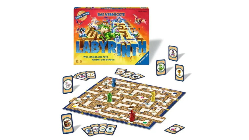 Ravensburger Spiel - Das verrückte Labyrinth - Spieleklassiker für 2 - 4 Personen ab 7 Jahren