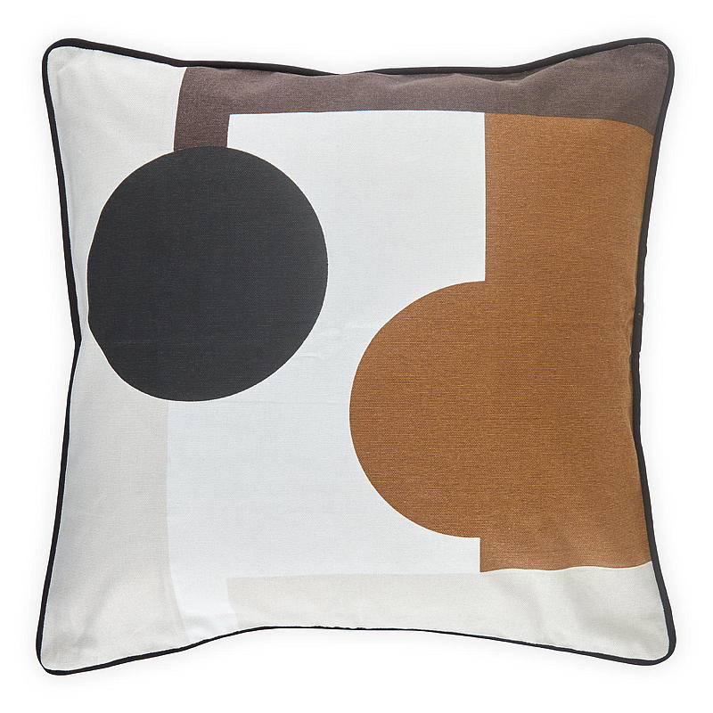 Home Putetrekk 45x45 cm bomull print sirkel