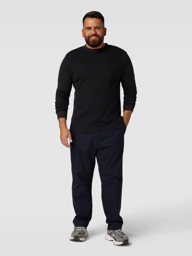PLUS SIZE Longsleeve mit Motiv-Print in schwarz