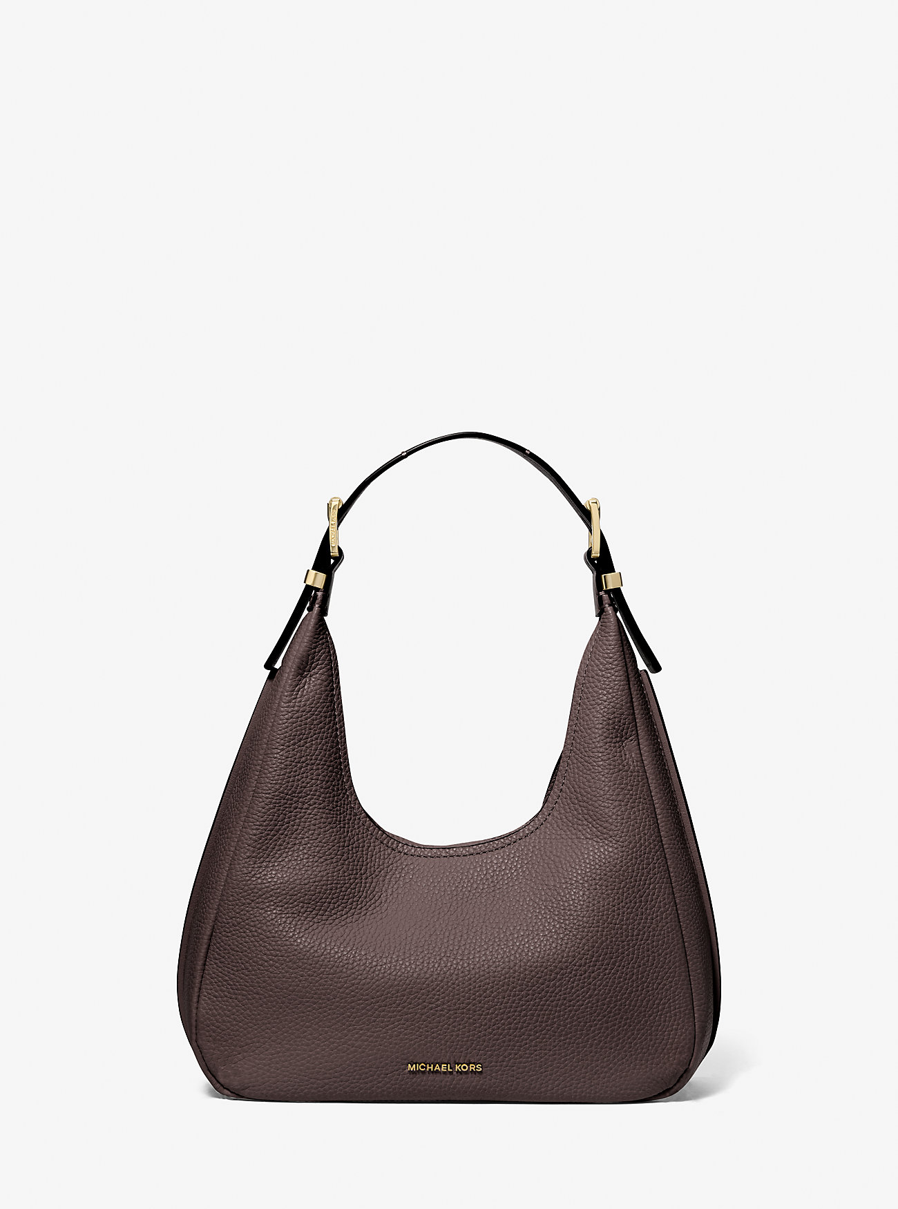 Borsa a tracolla Nolita piccola in pelle martellata - CIOCCOLATO
