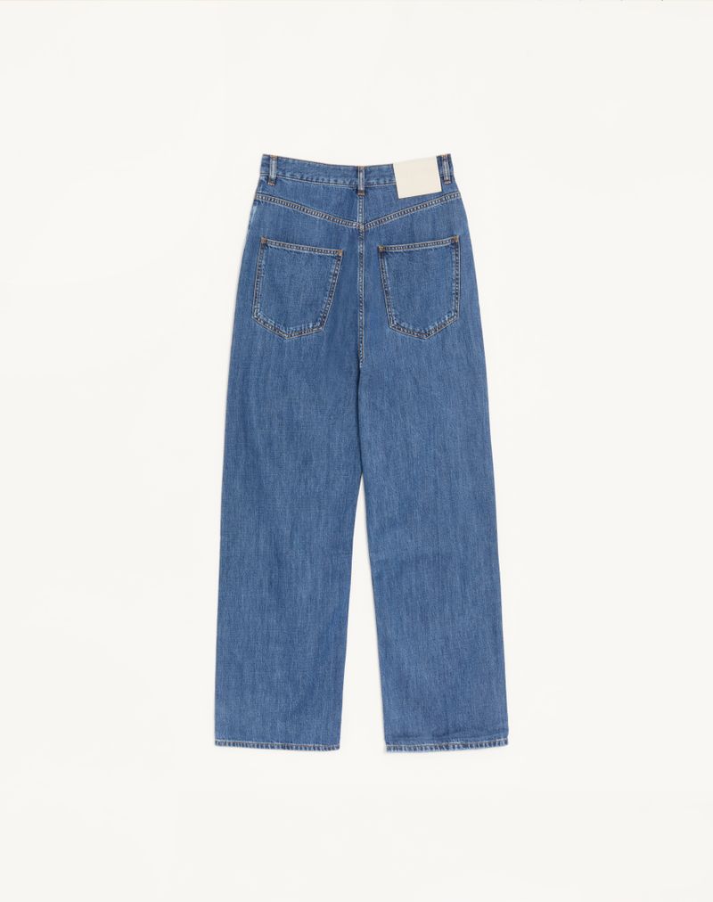 Mellemblå denimbukser