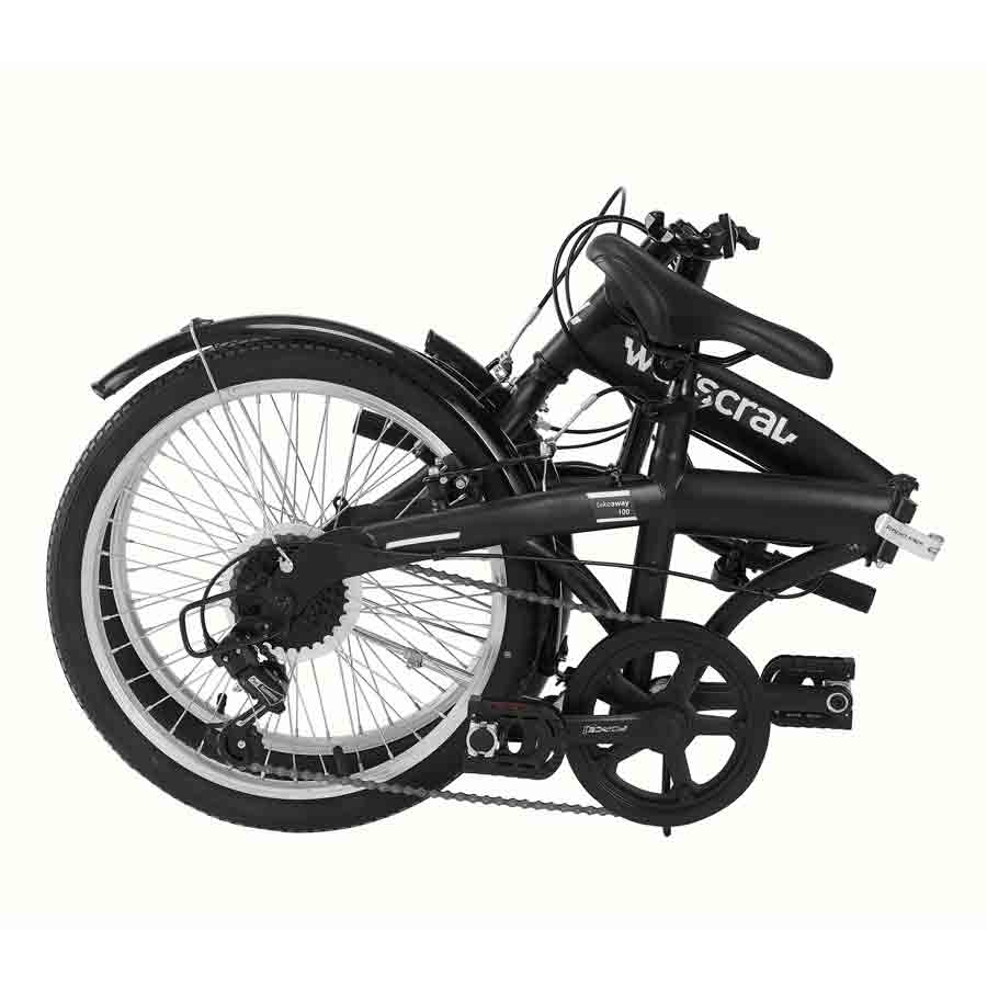 Wayscral Klapprad "Takeway 100 Noir", 20" Zoll, Klapprad in schwarz mit Stahlrahmen, 6-Gang Schaltung und batteriebetriebe LED-Beleuchtung - ATU