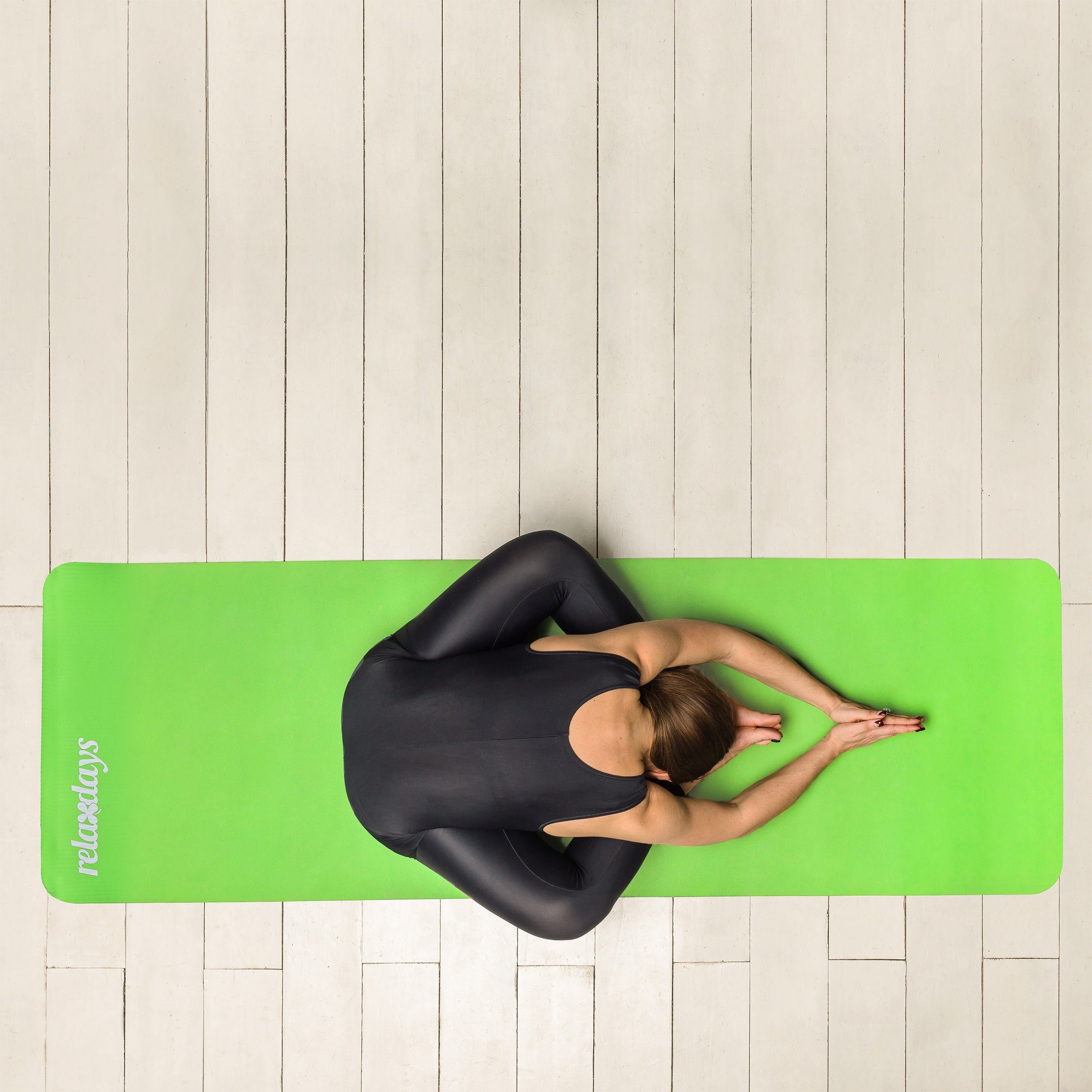 relaxdays Yogamatte Yogamatte 1 cm dick einfarbig, Pink
