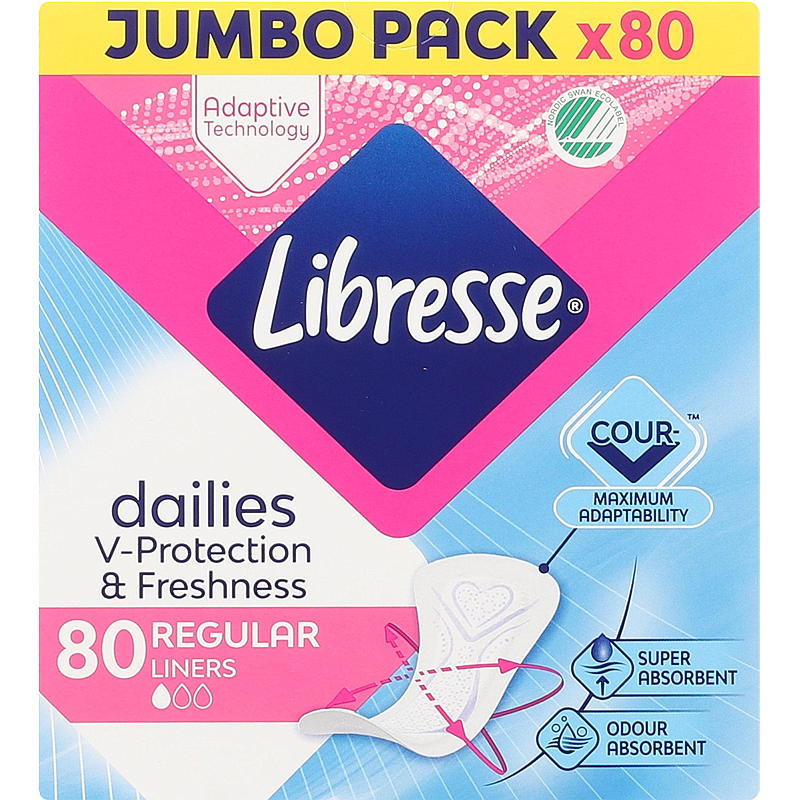 Libresse Libresse 80-pk truseinnlegg Normal