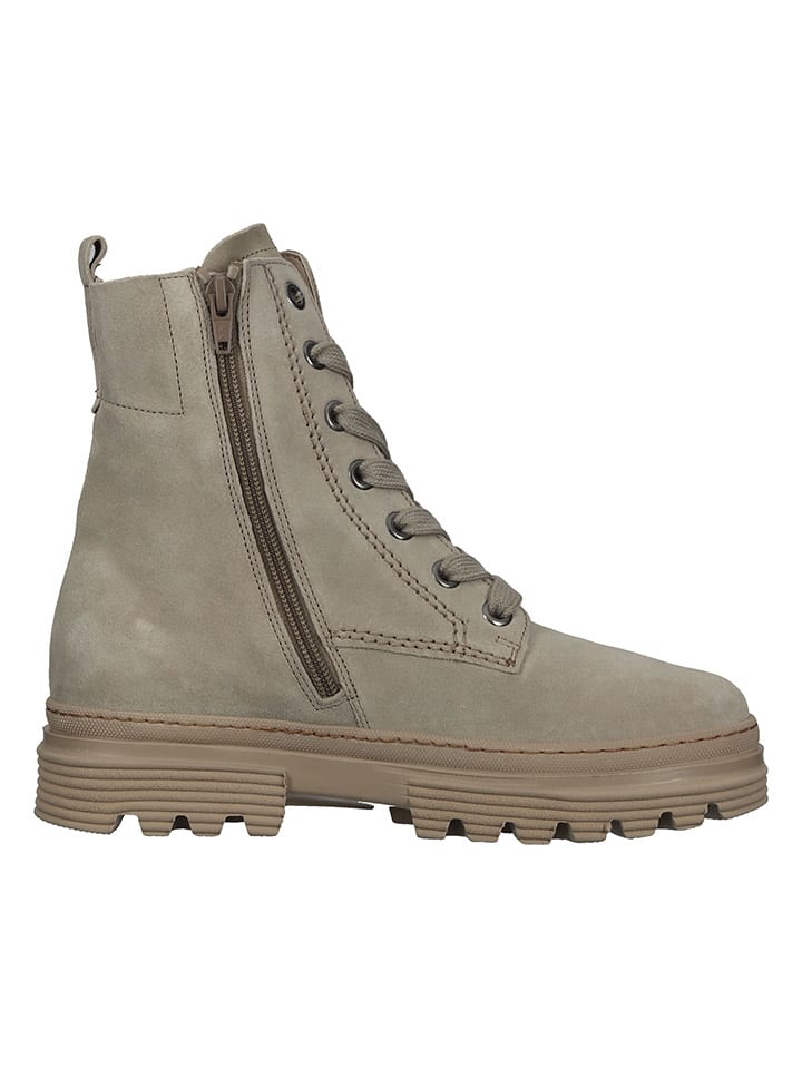 Gabor Leder-Stiefeletten in Grau günstig kaufen
