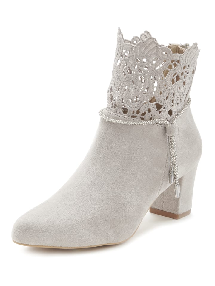 LASCANA Stiefelette in hellgrau günstig kaufen 38