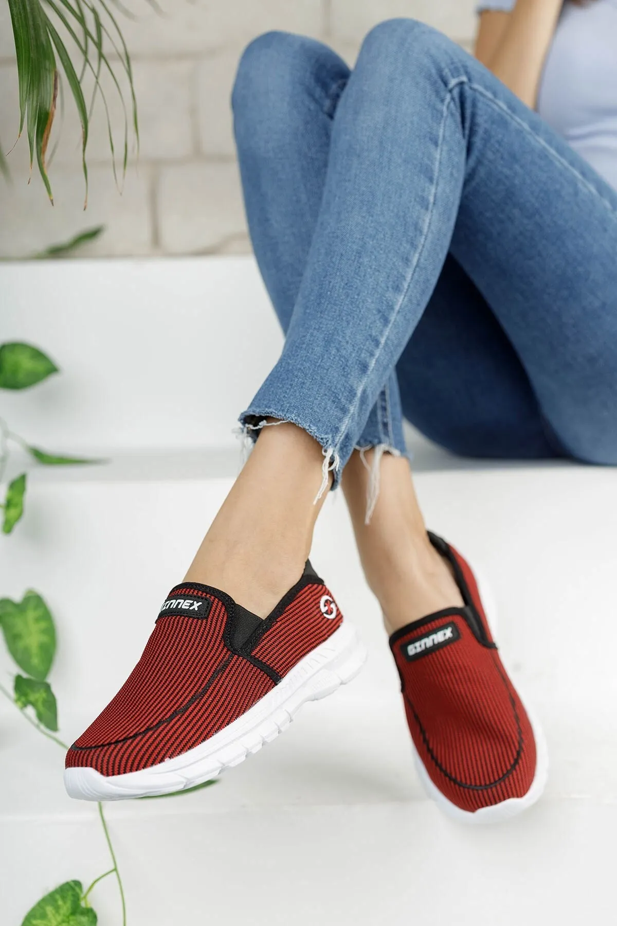Riccon  Rot Schwarz Unisex Sneaker001204