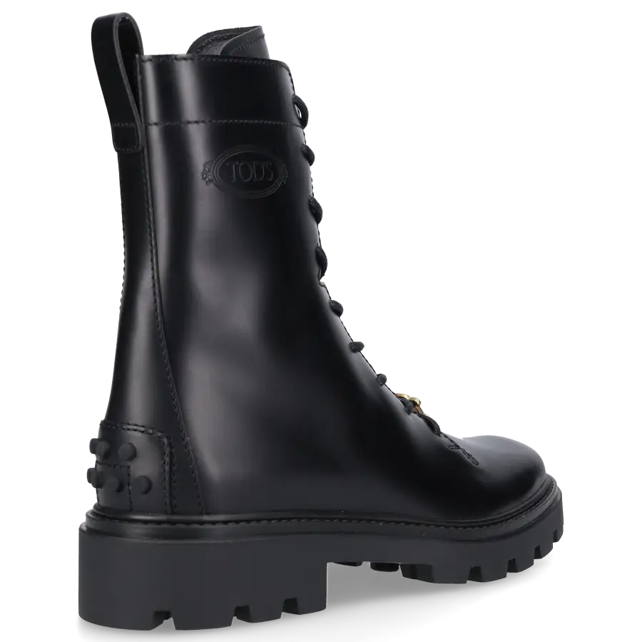 Tod's - Stiefeletten COMBAT Kalbsleder - schwarz