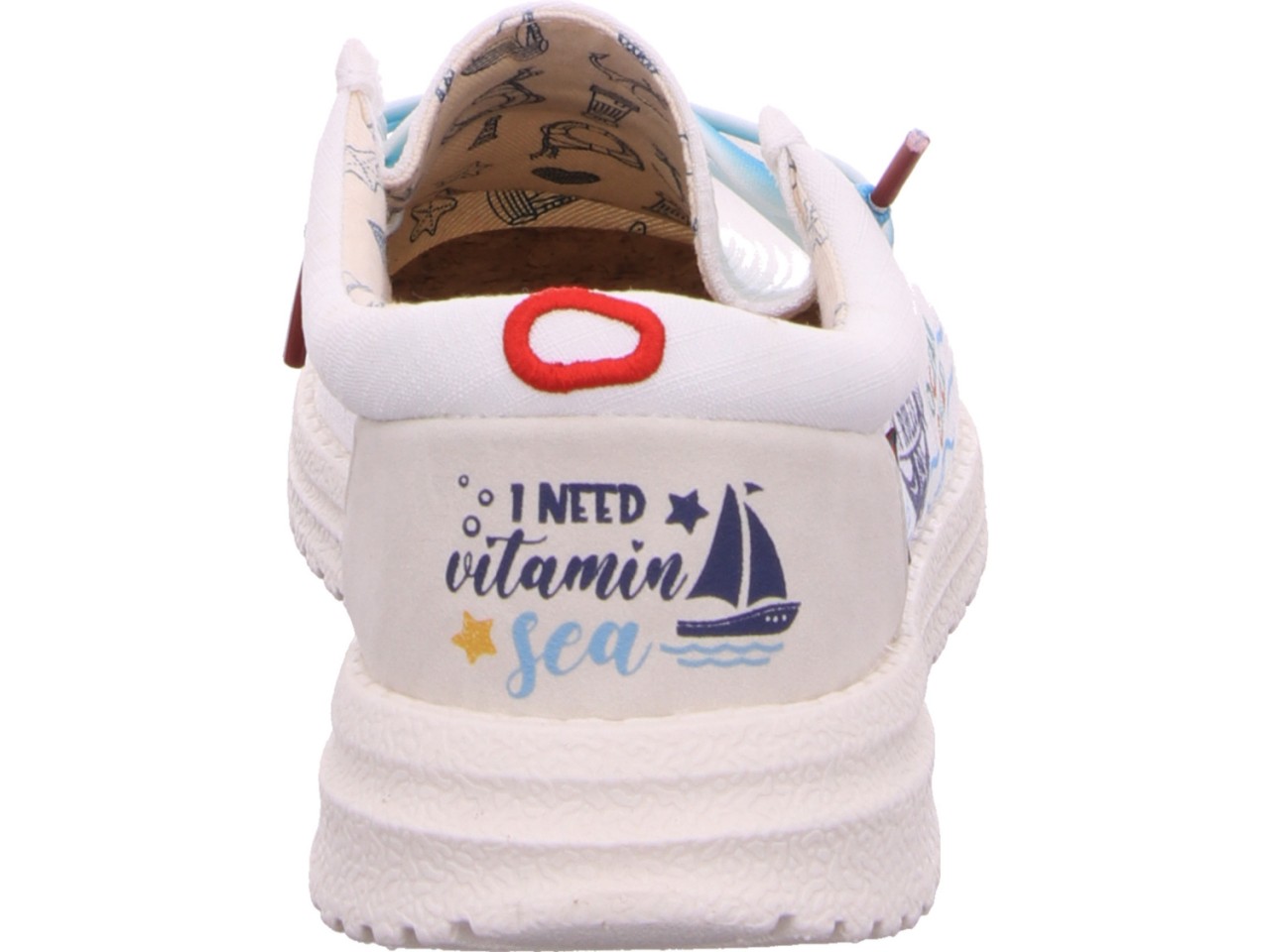LAUFSTEG Sportliche Slipper weiss Emma Marina Life