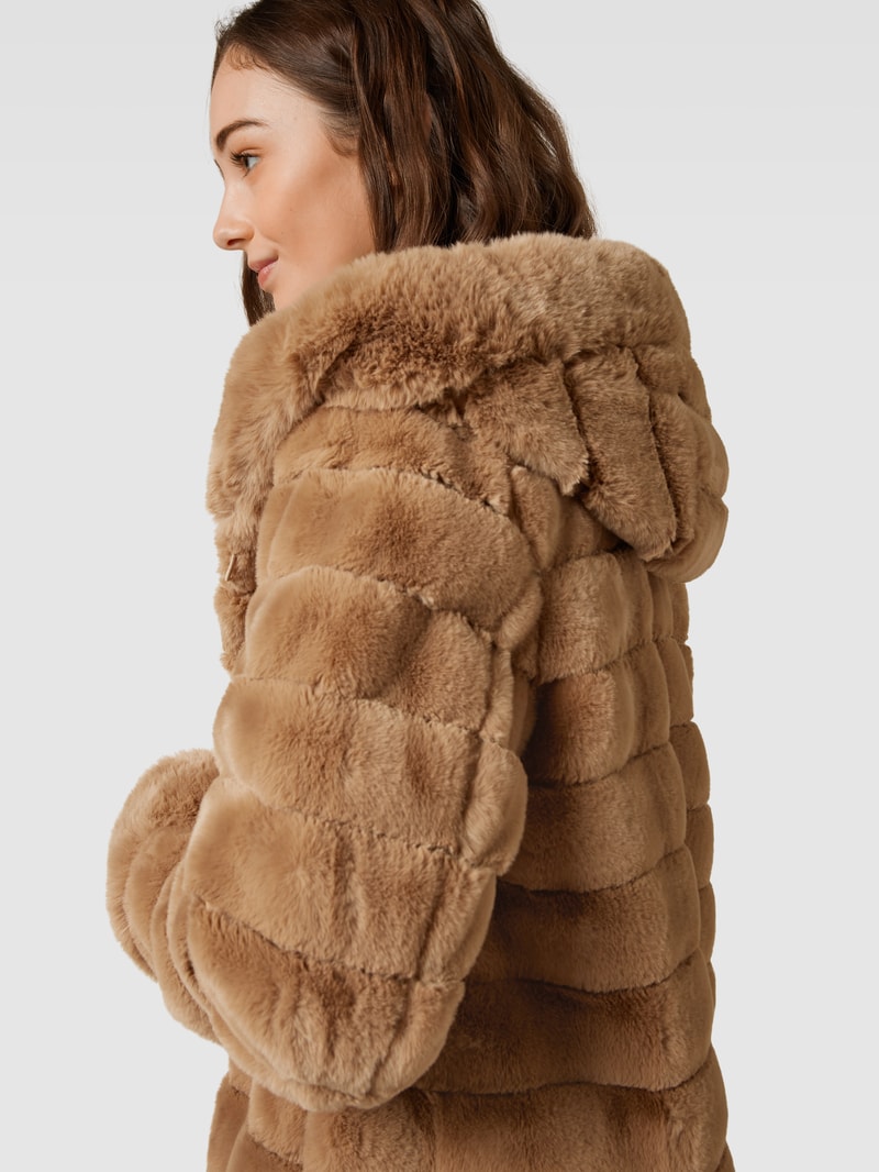 Kurzmantel mit Wendefunktion in camel