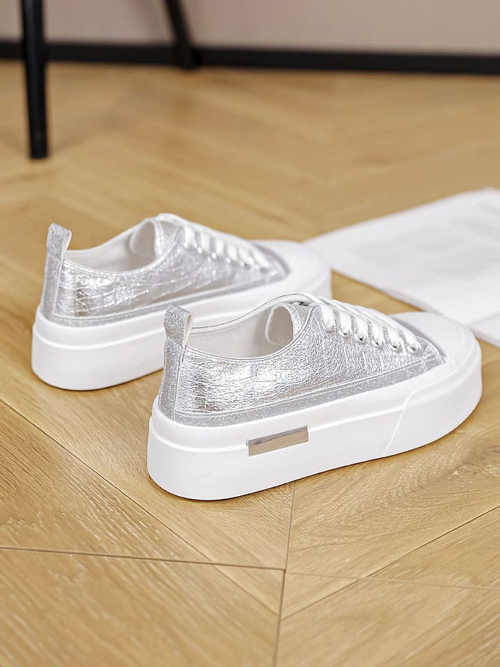 Sixth Sens Sneakers in Silber/ Weiß günstig kaufen