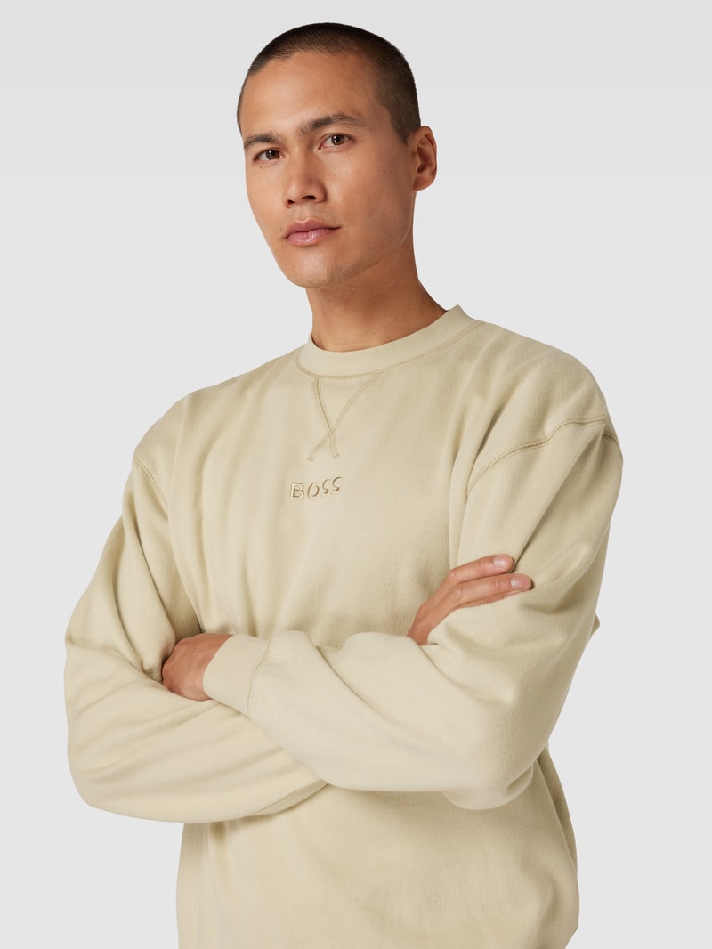 Trainingsanzug mit Label-Stitching in schilf