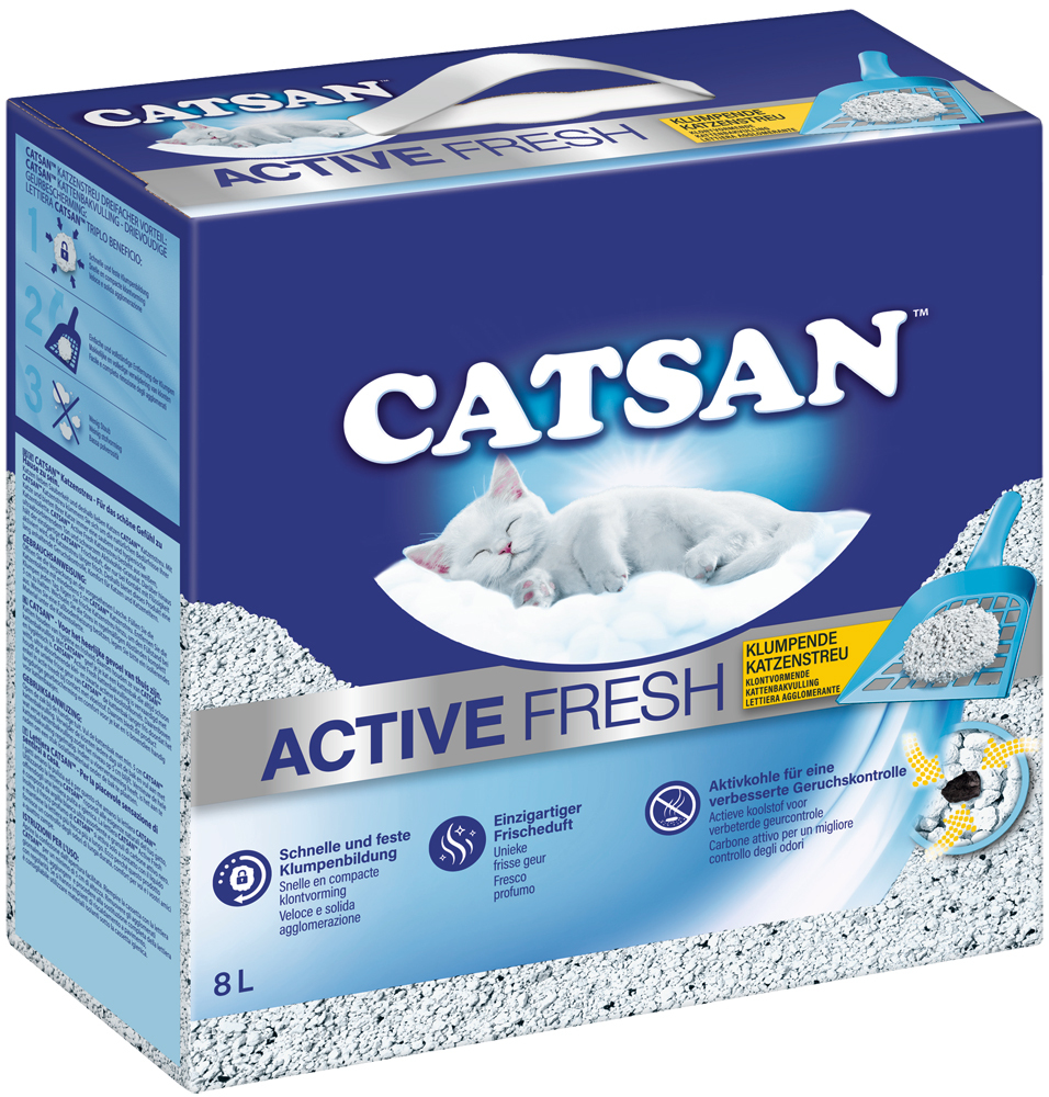 CATSAN Katzenstreu CATSAN Active Fresh Klumpstreu 2x8 l