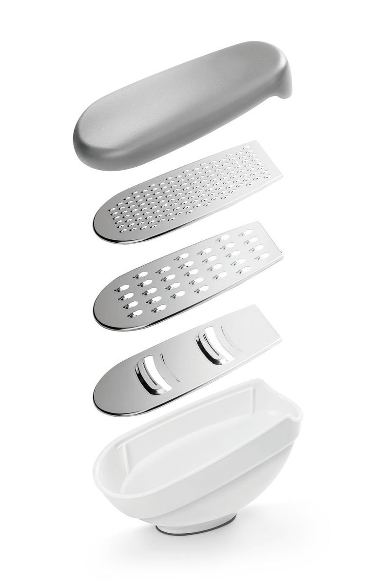 Gravidus Käsehobel Universalreibe 3 in 1 + Behälter