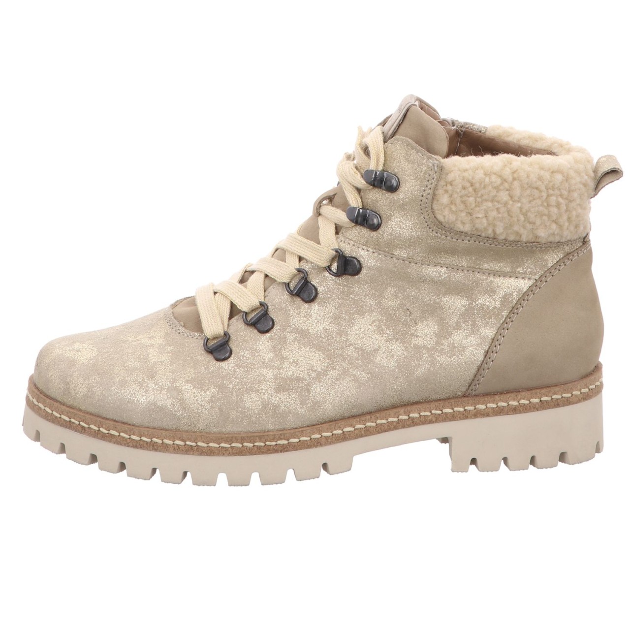 WALDLÄUFER Schnür-Stiefeletten beige Hanako