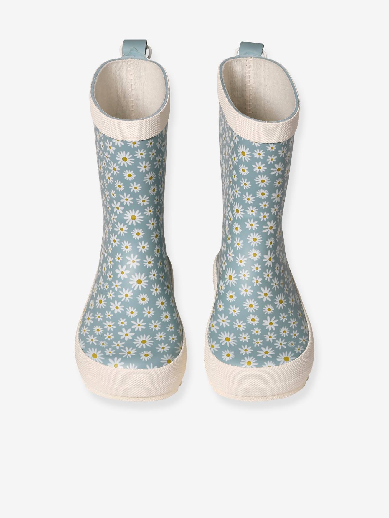 Vertbaudet Kinder Gummistiefel - hellblau gänseblümchen
