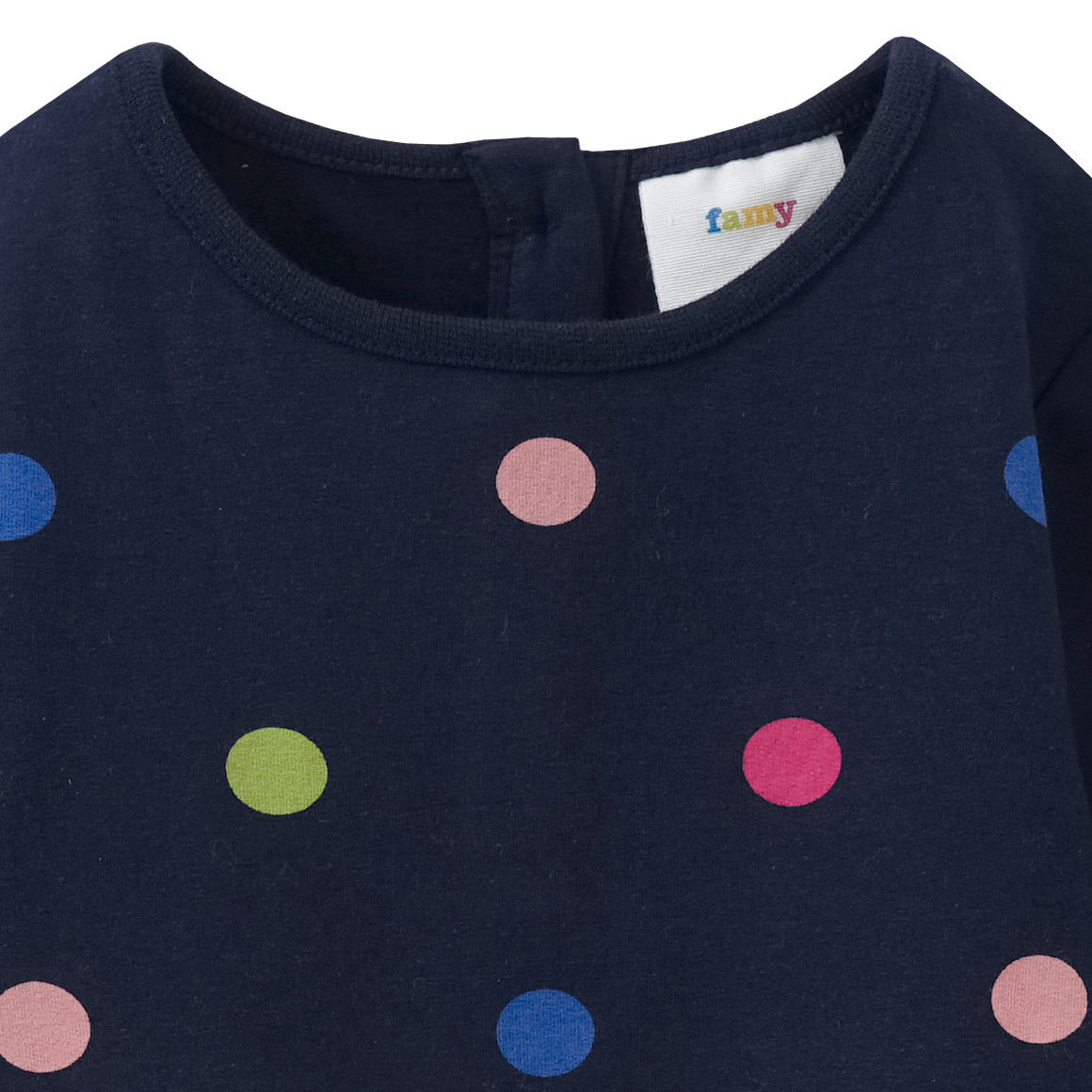 Mädchen Sweatkleid mit Punkten allover