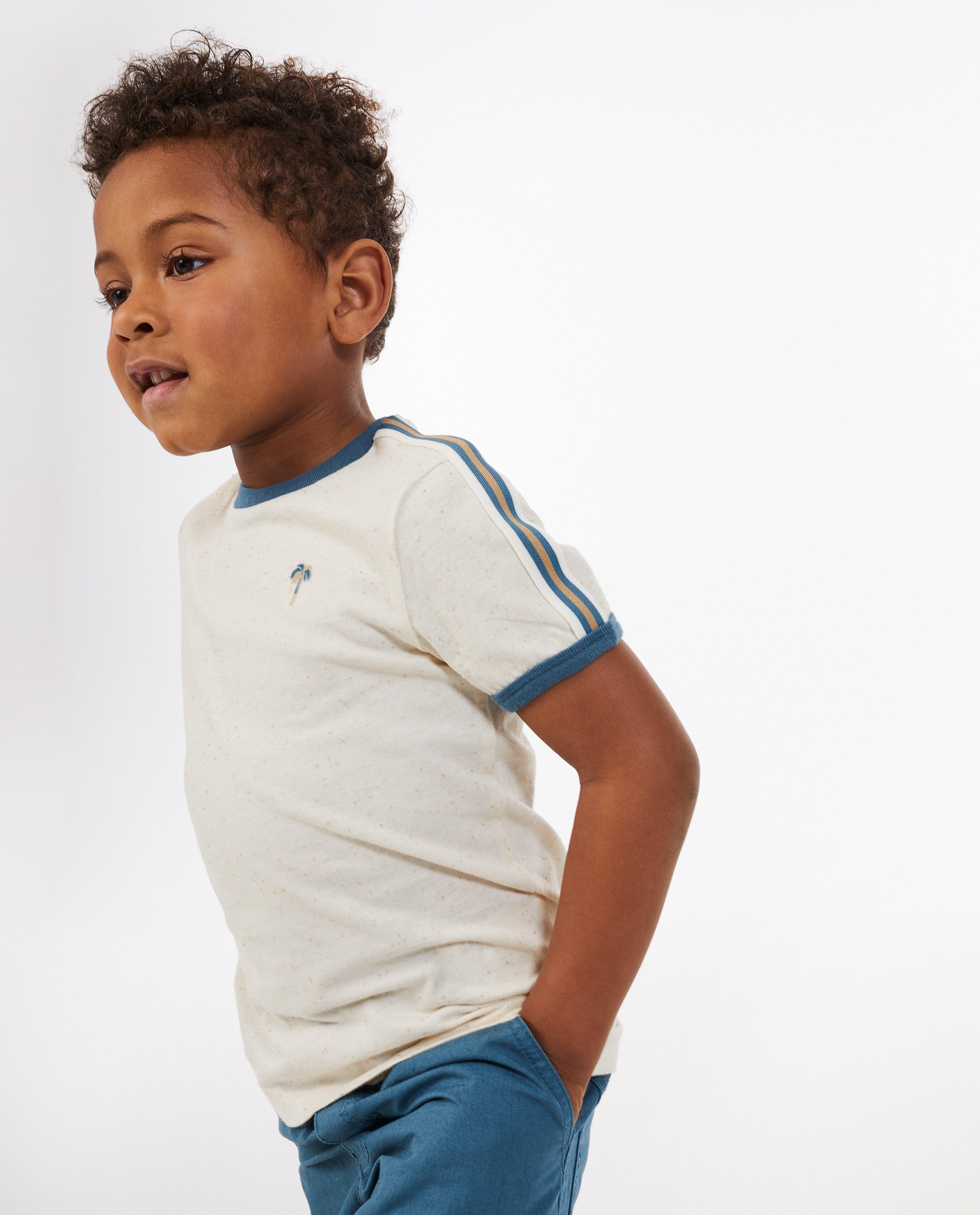 Tricou Wickie cu palmier alb