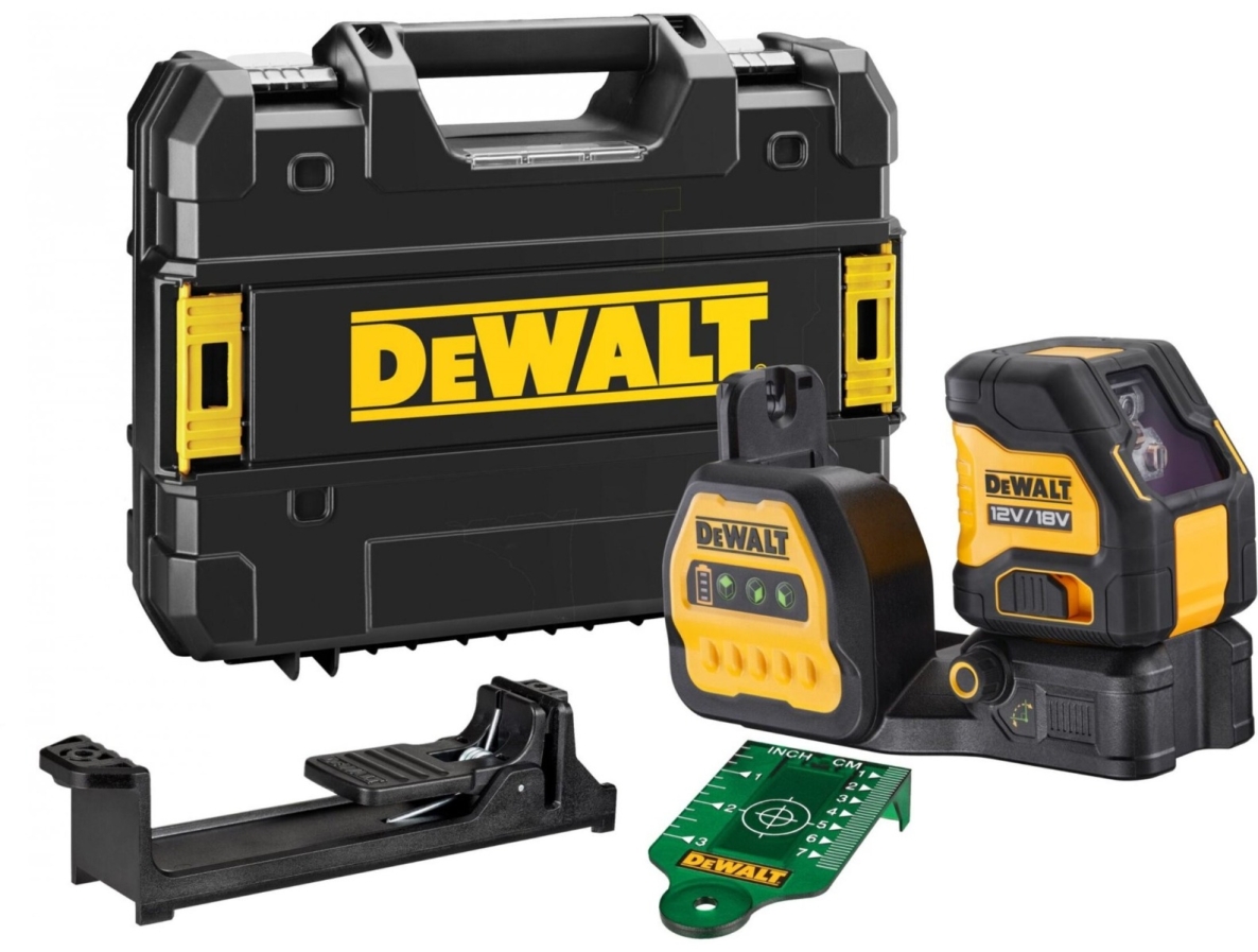 DeWalt DCE088NG18-XJ Itsevaaittuva Ristiviivalaser Vihreä Säde 12/18V ilman akkuja ja laturia