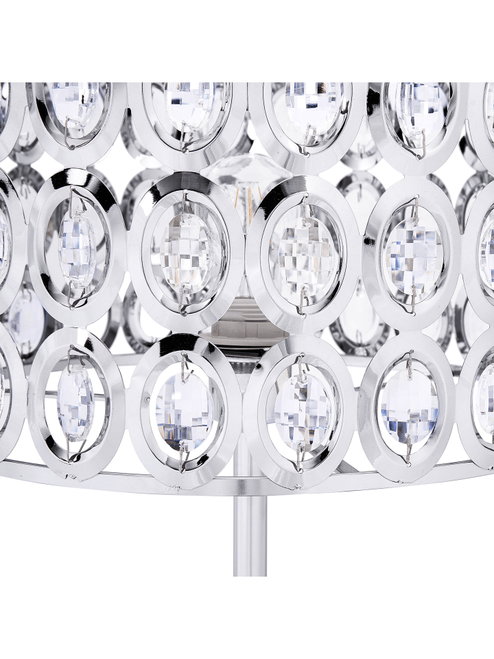 Beliani Stehleuchten TENNA in Silber - (W) 35 x (H) 160 x (L) 35 cm günstig kaufen onesize