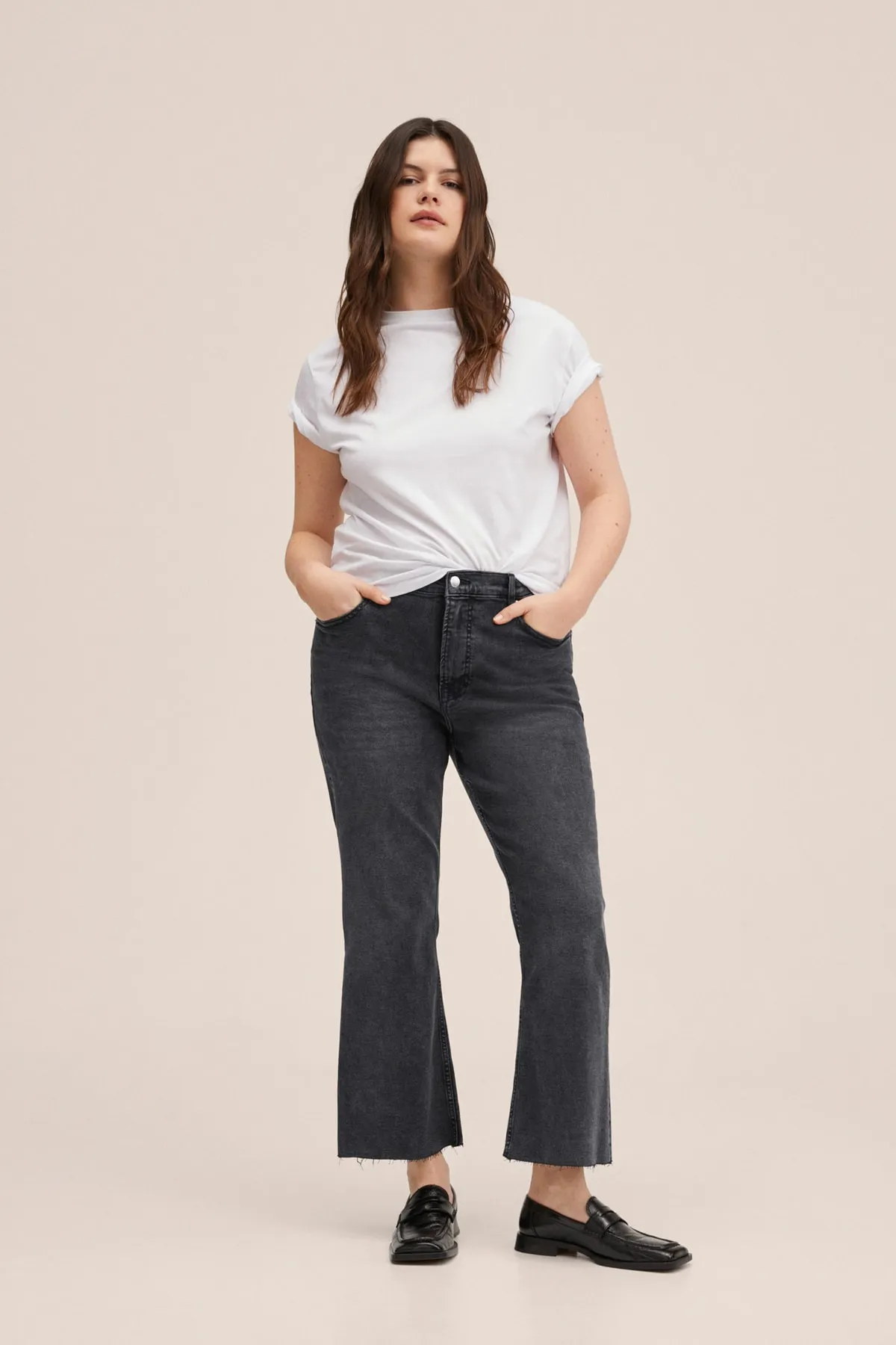 MANGO  Jeans - Grau - Bootcut