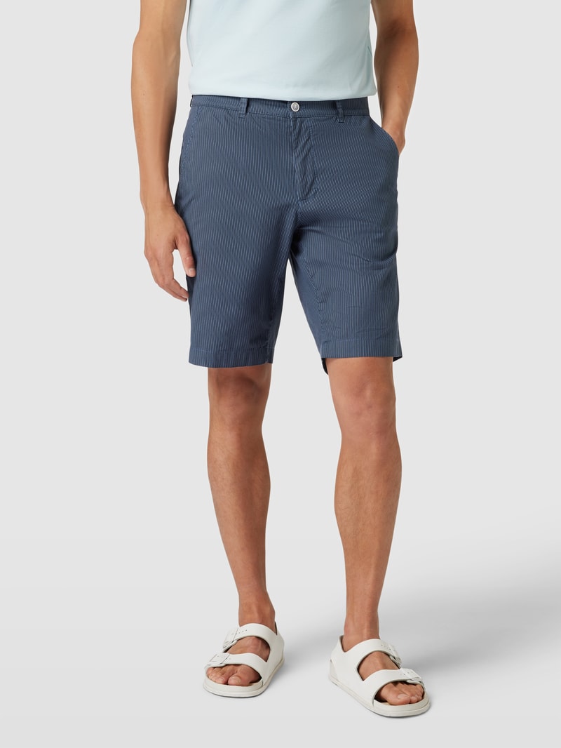 Bermudas mit französischen Eingrifftaschen Modell 'BOZEN' in dunkelblau