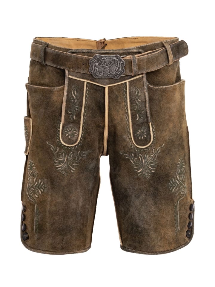 MADDOX Lederhose HERMANN in braun günstig kaufen