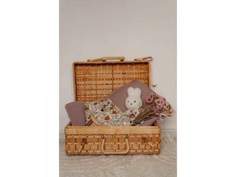 Hochet Miffy en tissu- Vintage Flowers