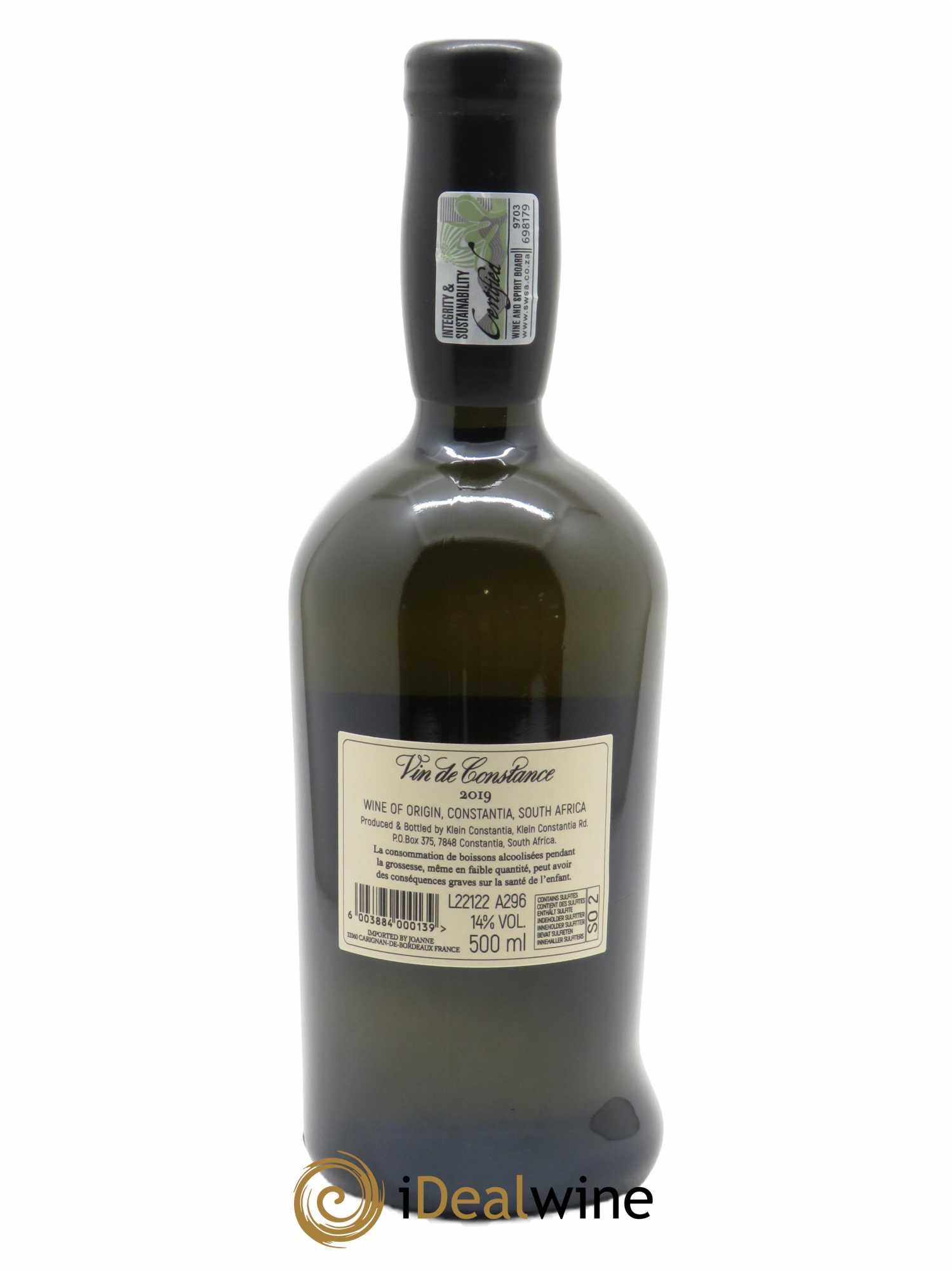 Vin de Constance Klein Constantia L. Jooste (50cl) 2019 - Lot de 1 Bouteille