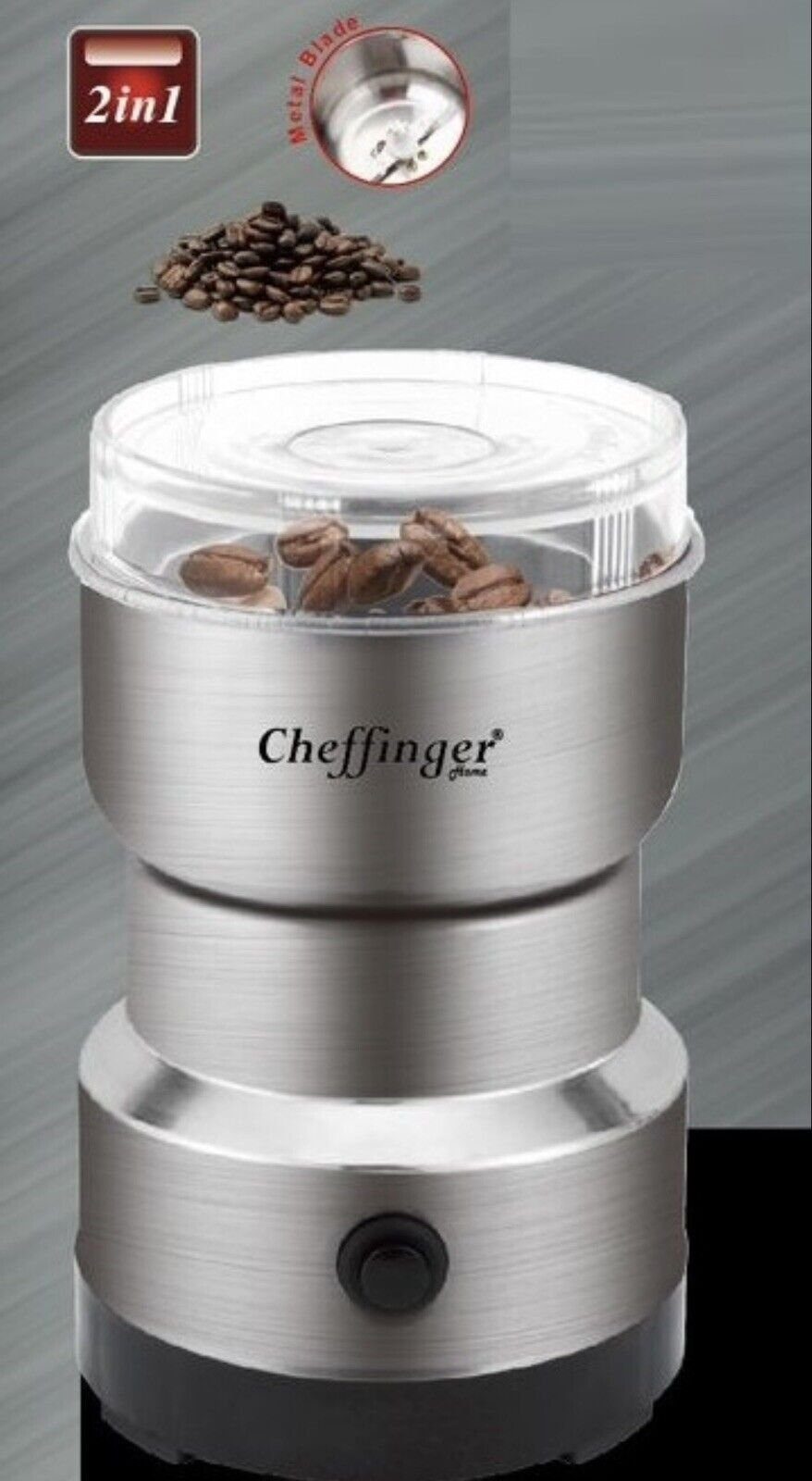 Cheffinger Zerkleinerer, 2 in 1 Mühler und Saft Mixer Universalmixer Smoothie Blender