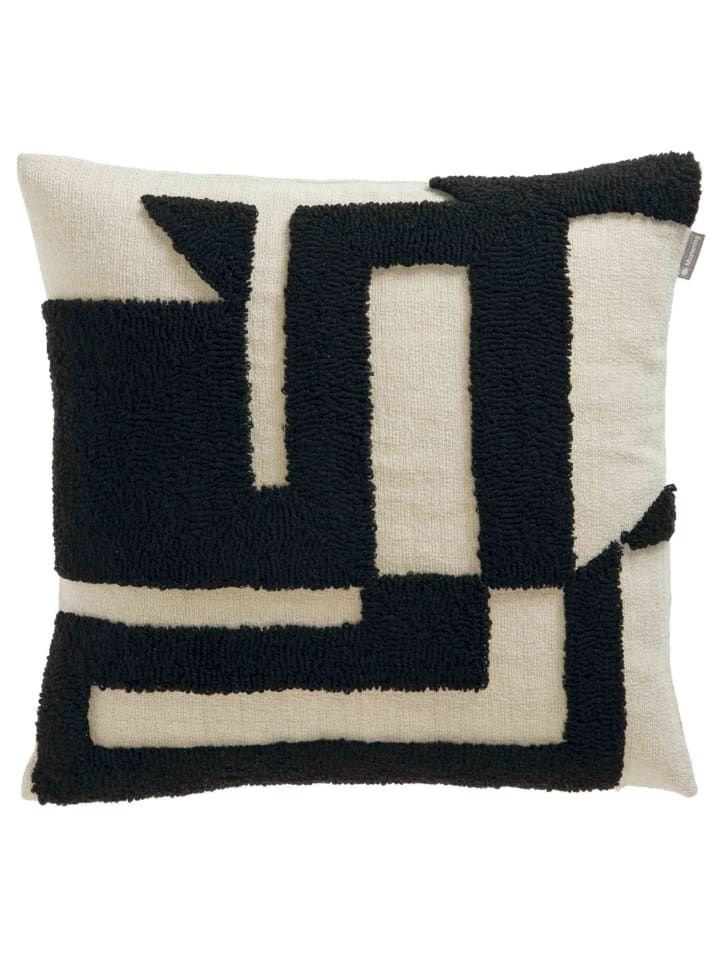 Musterring Zierkissenhülle SLOW in Schwarz günstig kaufen 45 x 45 cm