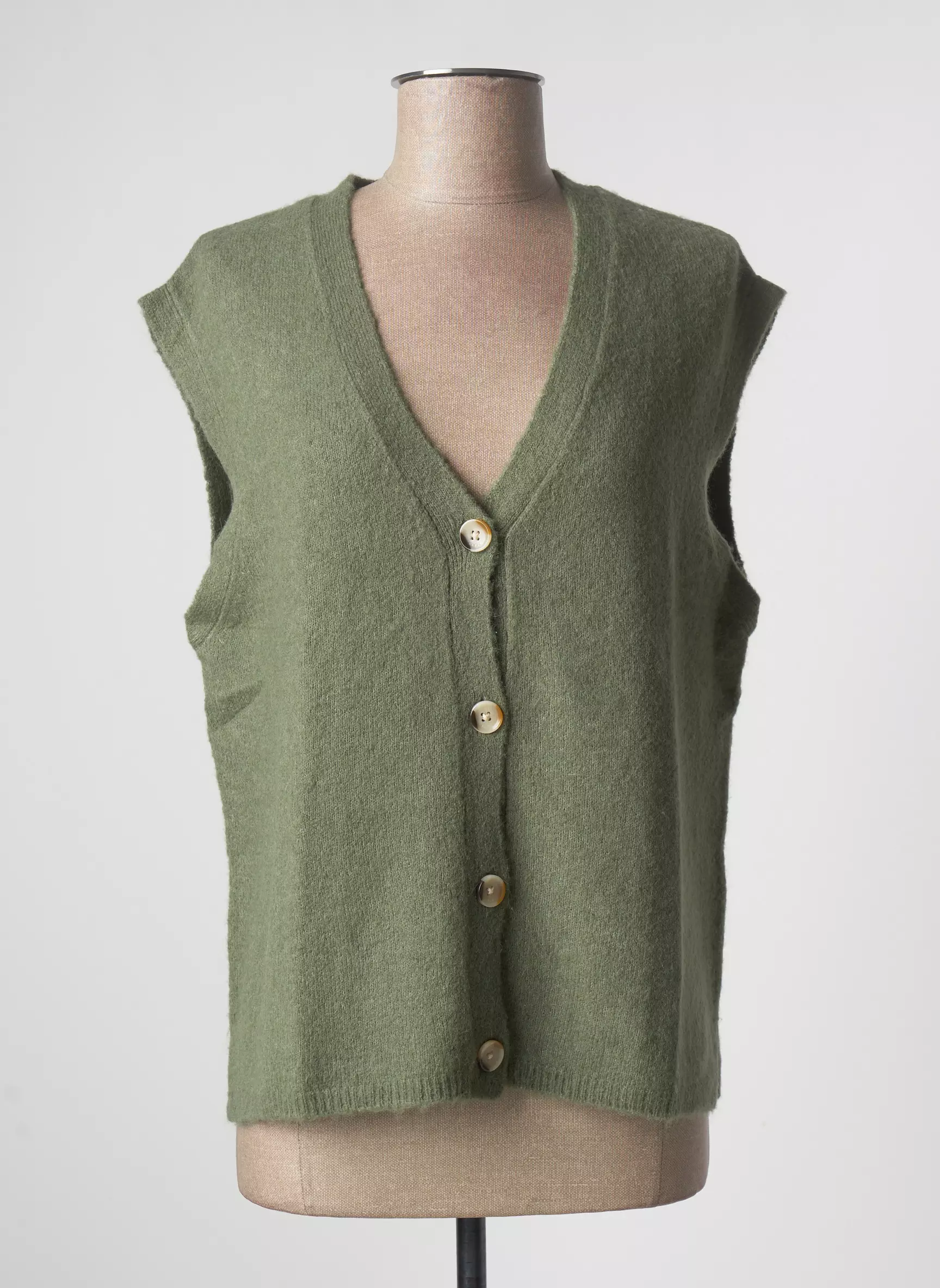 Yerse Gilet Femme couleur vert