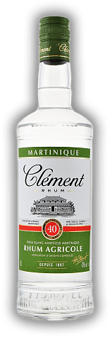 Clement Rhum Agricole Blanc 40% Clement Rhum Agricole Blanc 40%  0,7	 Liter - Vol 40%