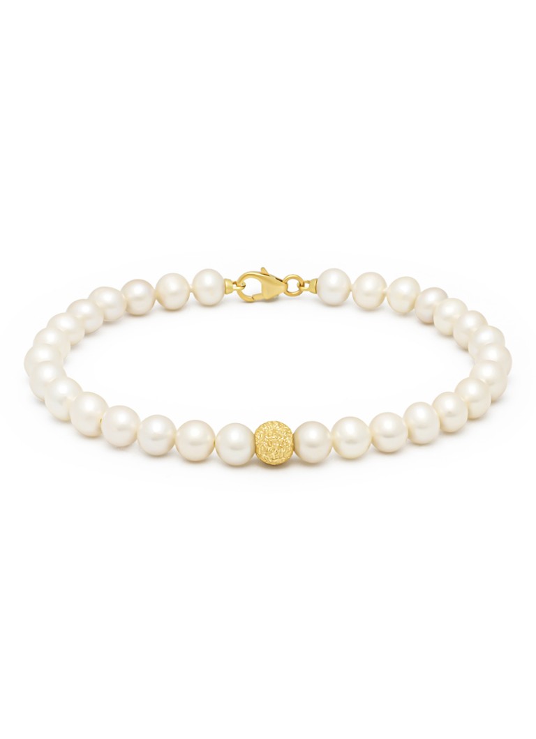 Diamond Point Yellow Gold Bracelet Riviera