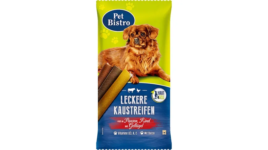 Pet Bistro Hundesnack Kaustreifen mit Pansen, Rind und Geflügel